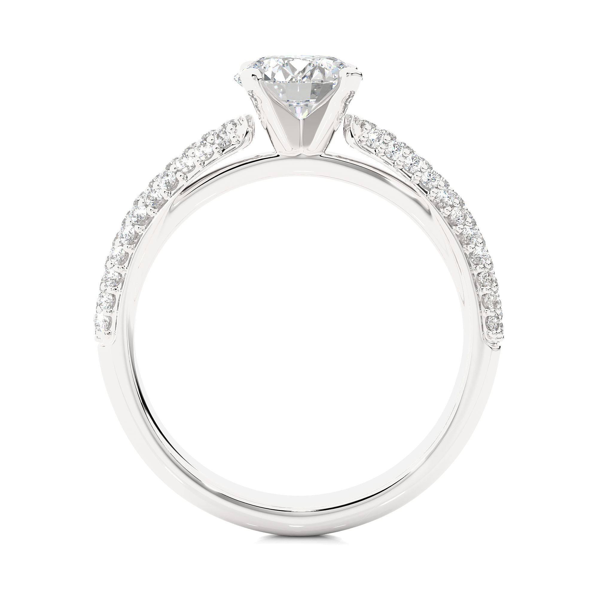 1.11 Carat H Color VS1 Clarity Diamond Studded Natural Diamond Ring.